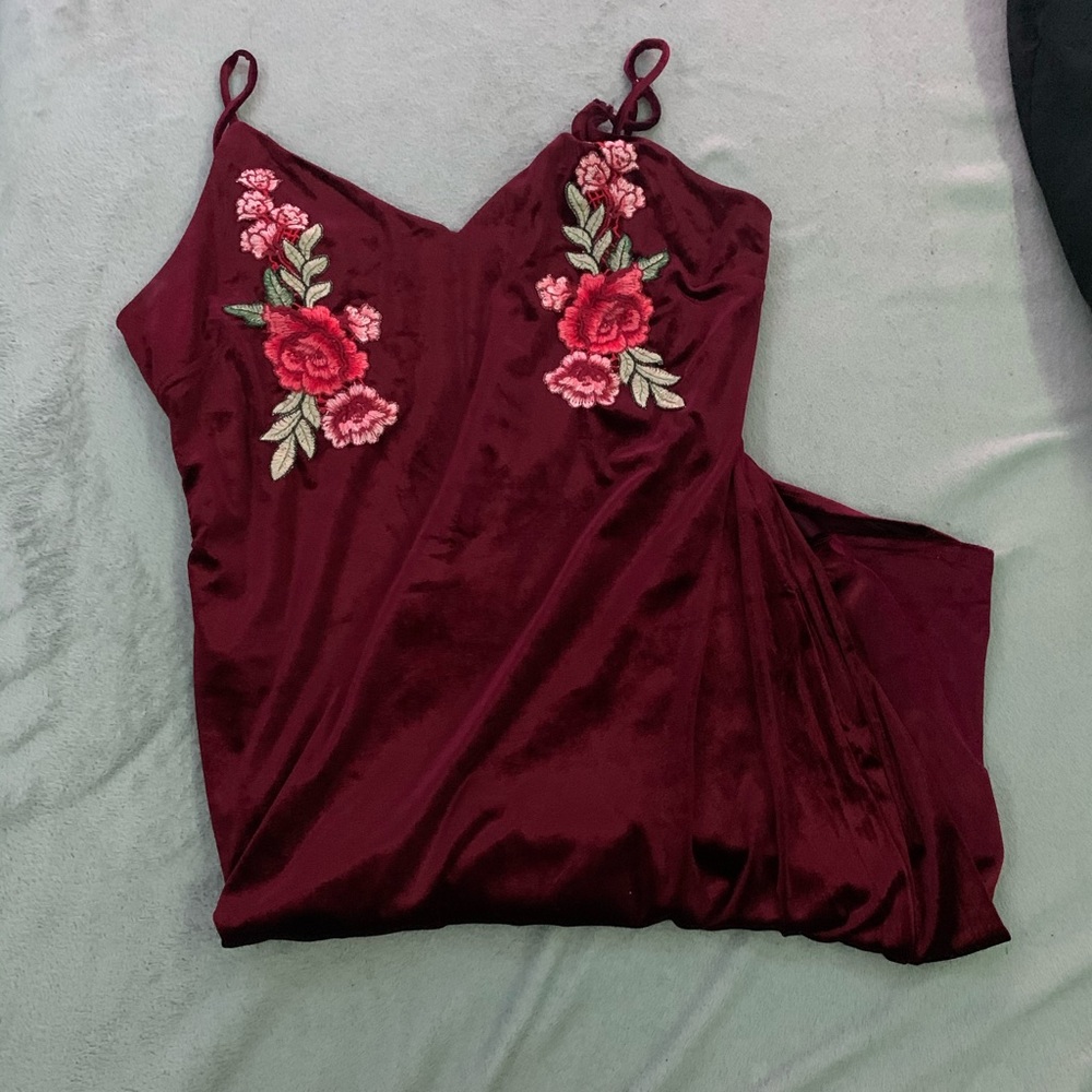 Fitted Velvet Dress